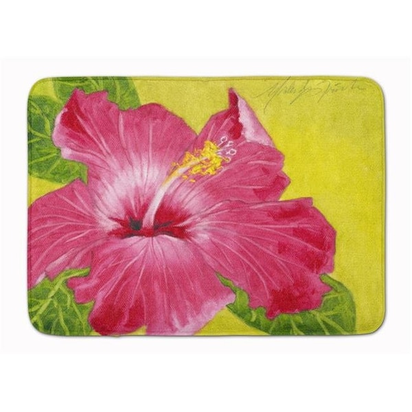 Carolines Treasures Carolines Treasures TMTR0317RUG Hot Pink Hibiscus by Malenda Trick Machine Washable Memory Foam Mat TMTR0317RUG - main